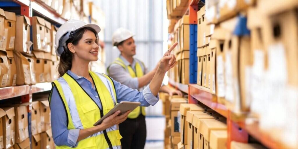 Diagram showing customs declaration and compliance check processes