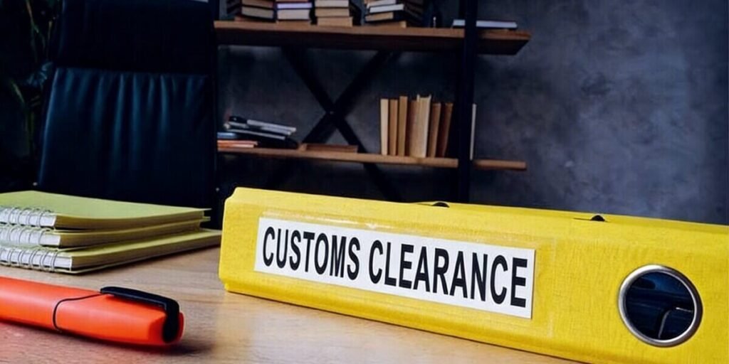 Overview of third-party customs declaration in global import and export logistics.