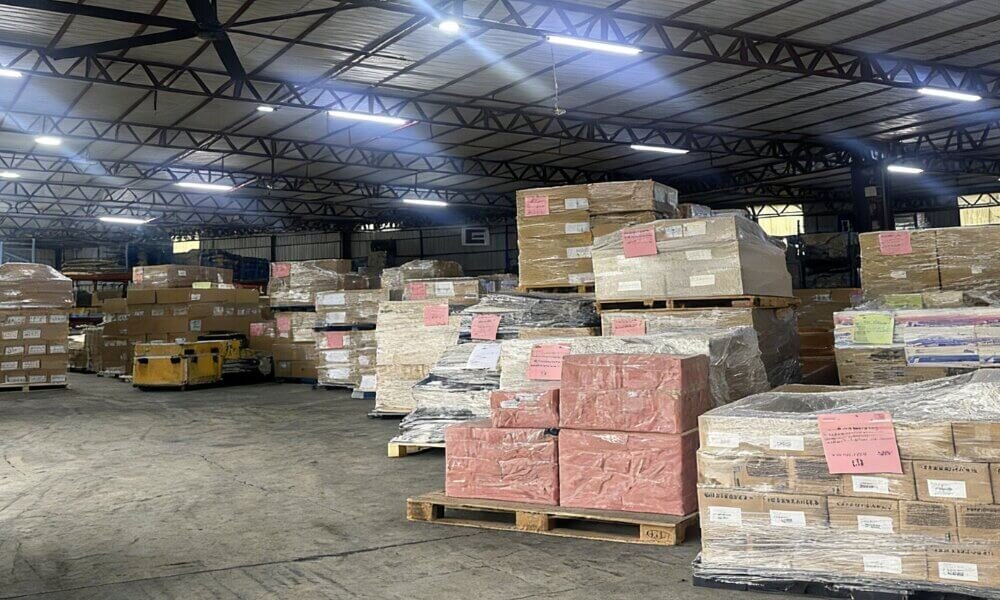Warehouse filled with goods